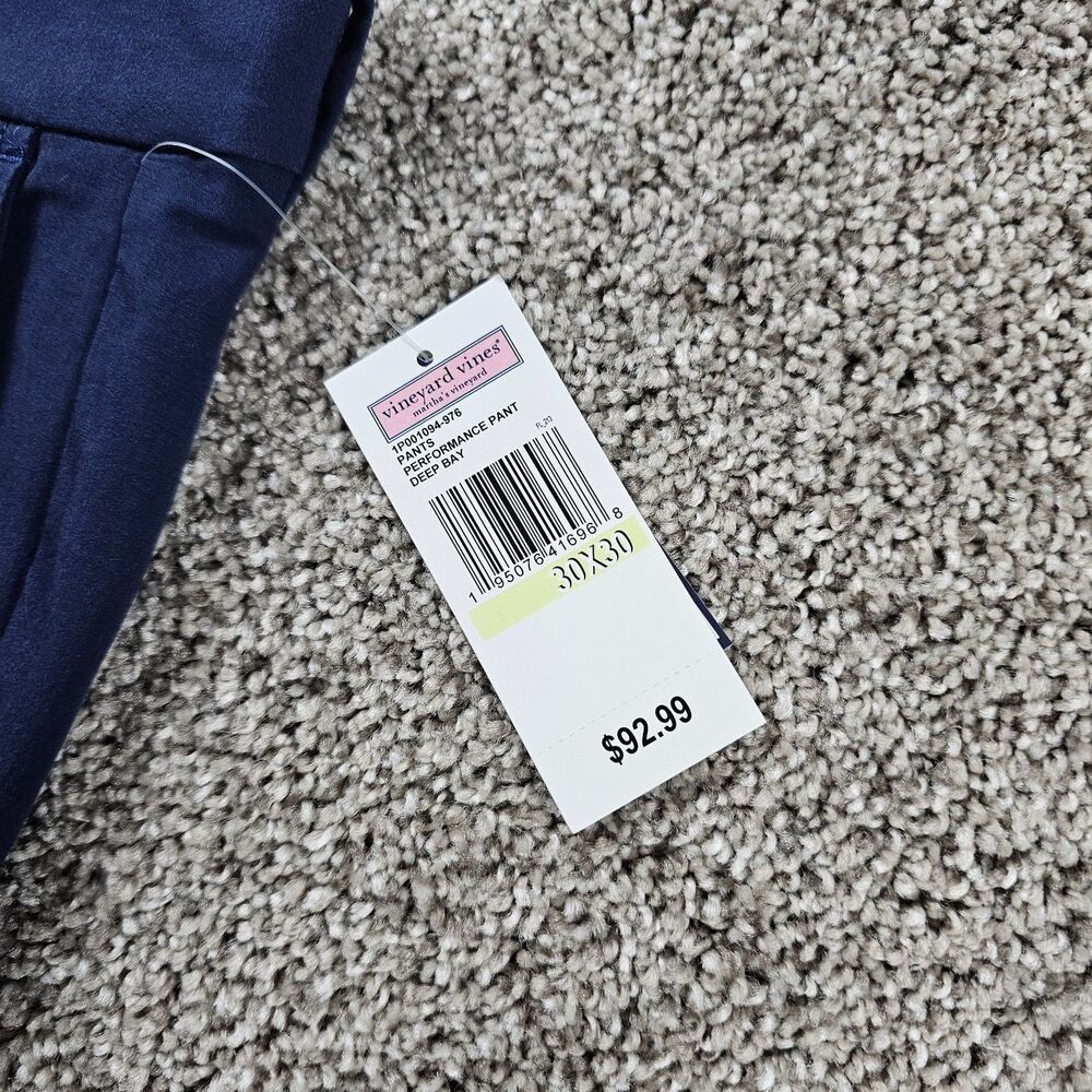 Vineyard Vines Pants Men 30x29 Blue Performance Stretch Golf Chino Career Preppy - Picture 5 of 15